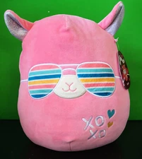 Squishmallows Pavlo Llama 12" Sunglasses XOXO Pink Plush Stuffed Animal