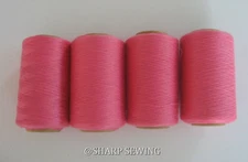 PEACH TEA #607 SPUN POLYESTER SERGER & QUILTING THREAD 4 TUBES 1000 YDS. EACH