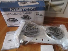 Toastess International White Portable Cooking Range Cottages Dorms Camping