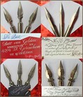 3 vintage (Gilbert &) Blanzy-Poure (&Cie) nibs:Dep.2552,Diamant,Princesse,Toupie