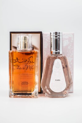AL REHAB CHOCO MUSK 1.65 OZ EDP SPRAY & LATTAFA YARA 1.7 OZ EAU DE PARFUM SPRAY