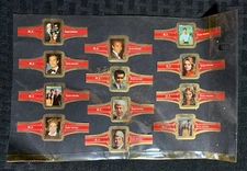1970's MISSION IMPOSSIBLE TV Series Cigar Bands SET of 24 FN/FN+ Peter Graves
