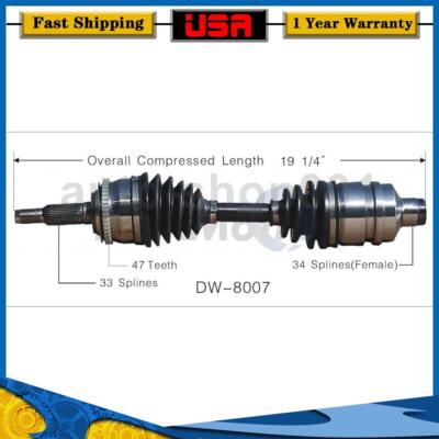 Front Left CV Axle Joint Shaft For Daewoo Lanos 2002 2001 2000 1999