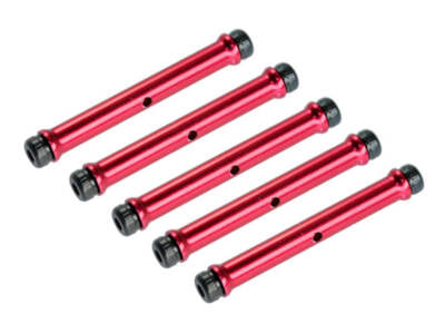 Microheli Aluminium Distanzstück 2,0x3,2x250 mm ROT 350QX: MH-M2032250ASR