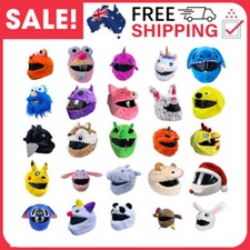 Motorcycle Helmet Full Cover Novelty Cartoon Character Fluffy Xmas Gift-One Size