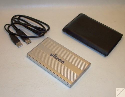 USB Gehäuse für 2,5" IDE Festplatte extern, Ultron, mit Hülle und USB-Kabel _xn - Afbeelding 2 van 10