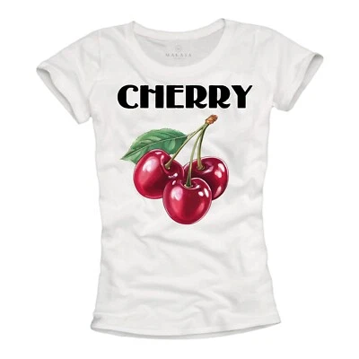 Kirschen Top für Damen Cherry Sommer Oberteile T-Shirt mit Kirsche für Frauen - Bild 1 von 3