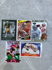 Joe Montana football cards lot of 5 EA all different