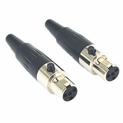 4x Mini XLR 4-Pin For Shure Wireless Headset Lapel Microphone Mic Connectors HOT - Picture 7 of 9