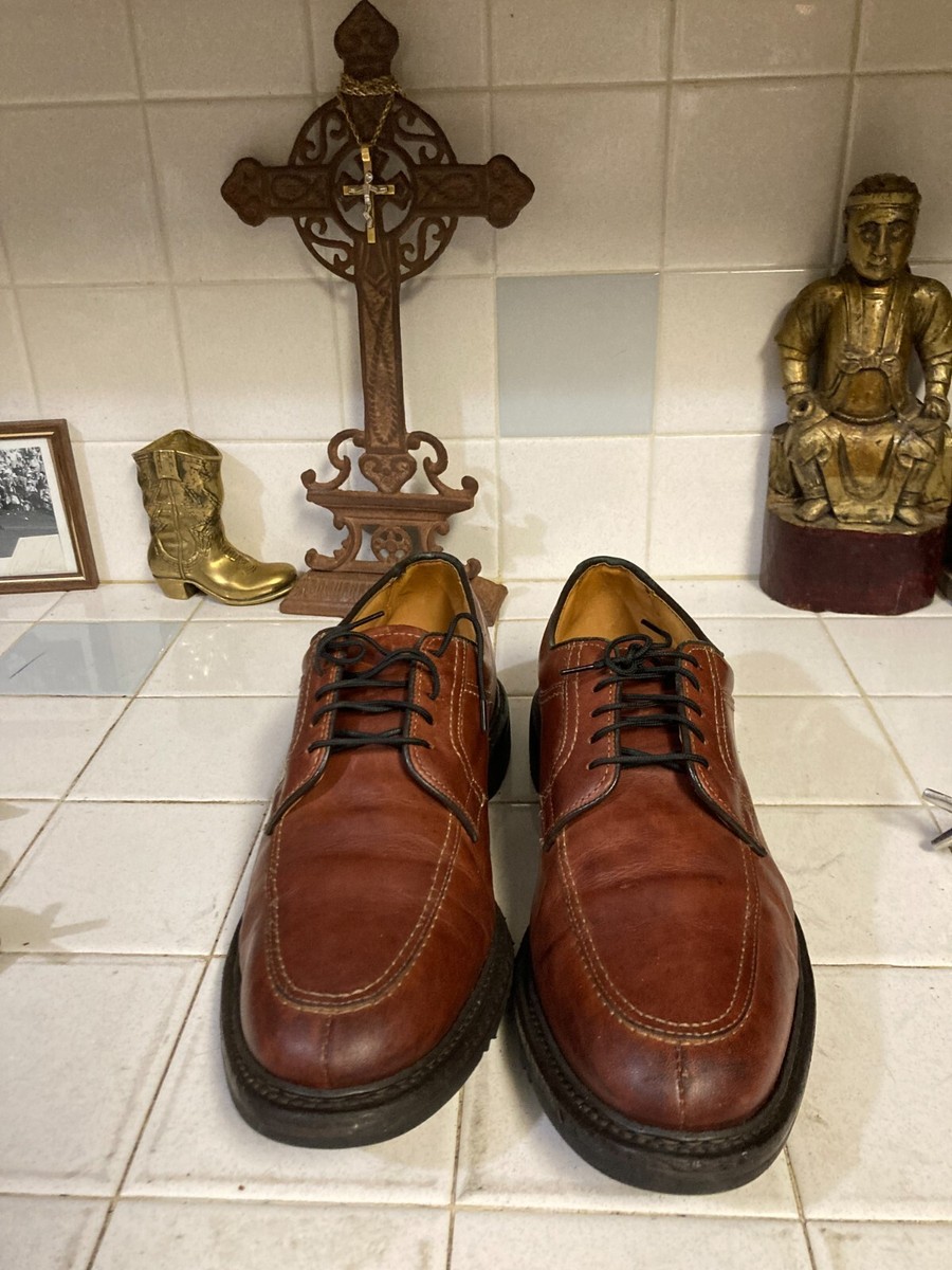 Allen Edmonds USA Cognac Lace up Wilbert Shoes, Brown  display picture 3