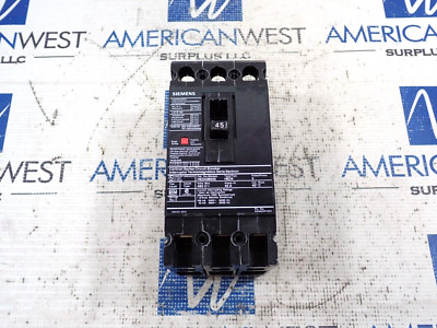 NEW Siemens HED43B045 45 Amp 3 Pole 42kaic@ 480 Volt HED4 Circuit Breaker