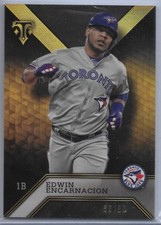 2016 Topps Triple Threads Edwin Encarnacion #63 Toronto Blue Jays 36/50