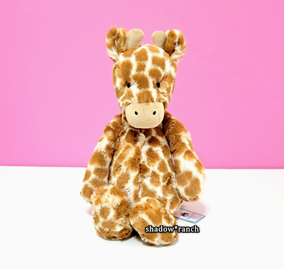 Jellycat Bashful Giraffe Stuffed Animal Medium 12 Inches Ship for