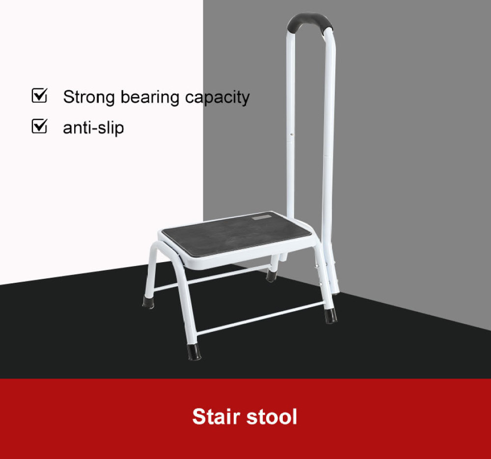 Stahl Badewannen Einstiegshilfe Tritthocker Haltegriff Hocker bis 150kg für Bad