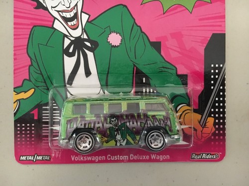 BATMAN Hot Wheels The Joker VOLKSWAGEN CUSTOM DELUXE WAGON ✰Green VW✰ Pop - Picture 2 of 3