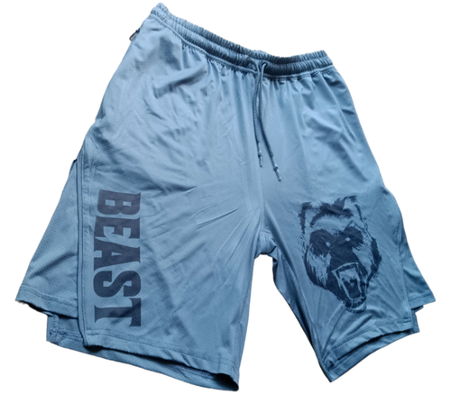 Men's Sports Training Running Bodybuilding Workout Fitness Shorts Gym Pants Work - Picture 3 of 4