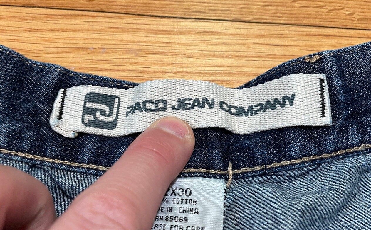 Vtg Y2K Paco Jean Company Wide Leg JNCO Style Carpenter Jeans Size 32x30 image 8