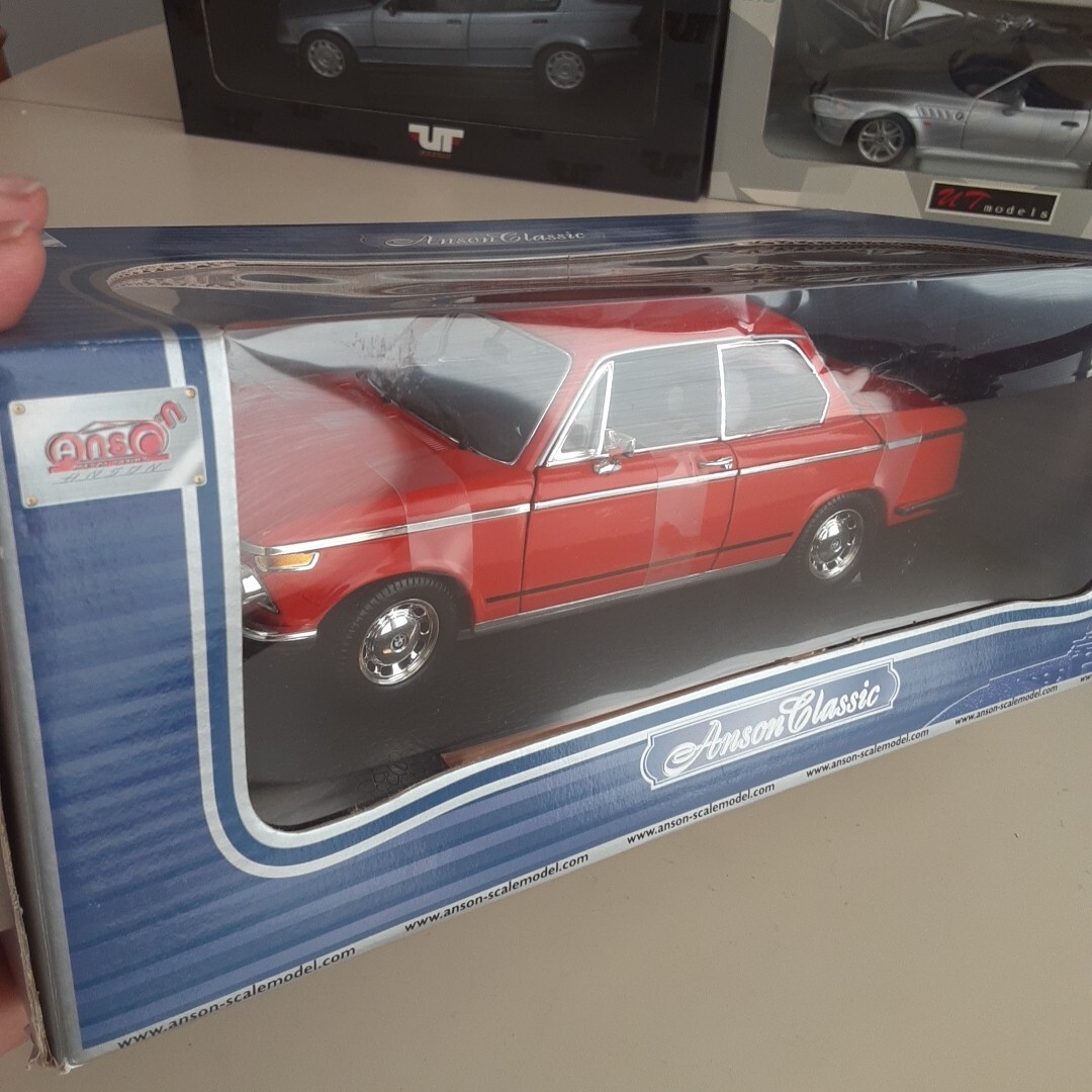 1:18 Diecast Anson Bmw 2002 Tii Orange Car Model Anson