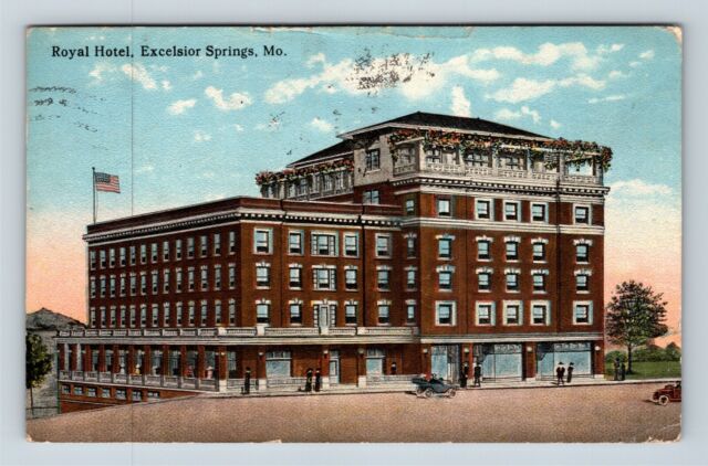 Royal Hotel Excelsior Springs, MO Postcard