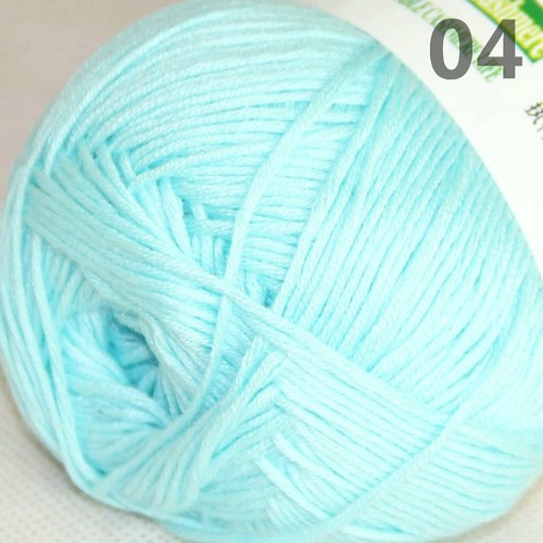 Sale 1SkeinsX50gr Bamboo Cotton Baby Blankets Hand Knitting Crochet Yarn 04 - Picture 1 of 12