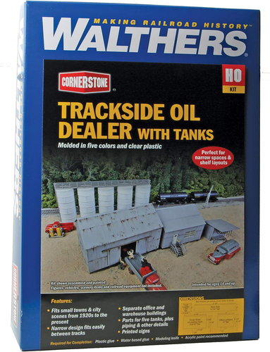 Walthers, Inc. Trackside Oil Dealer with Storage Tanks Kit - Picture 4 of 5