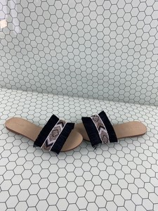 fringe slip on sandals