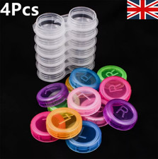 4Pcs Contact  Lens Lenses Case Storage Soaking Mini Travel  Eye Care L/R Marked