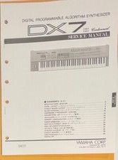 Yamaha Service Manual DX7II Centennial Digital Programmable Algorithm Synthesize