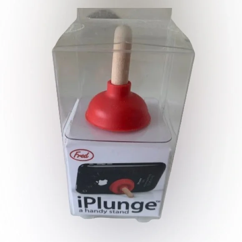 iPlunge A Handy Stand Red Plunger Phone Stand - Genuine Fred