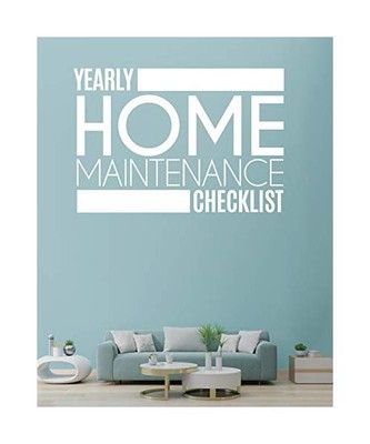 Yearly Home Maintenance Check List: Yearly Home Maintenance | For Homeowners | I