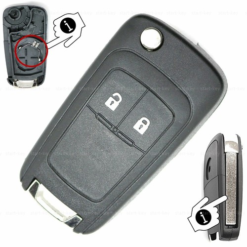 Chevrolet Cruze Aveo Orlando chiave wireless pieghevole ricambio alloggiamento 2 tasti riparazione - Foto 7 di 7