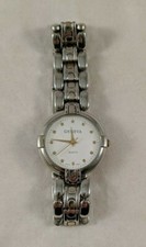 Geneva Quartz Casual Women's Watch Japan Movement Silver Finish Band Dressy