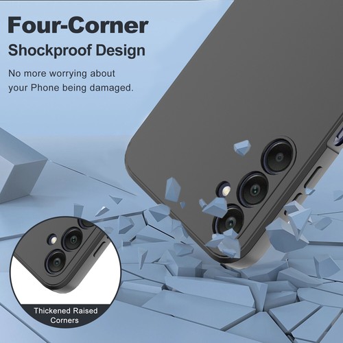 For Samsung Galaxy A15 A25 A55 5G Liquid Silicone Case/Tempered Glass Protector - Picture 11 of 50