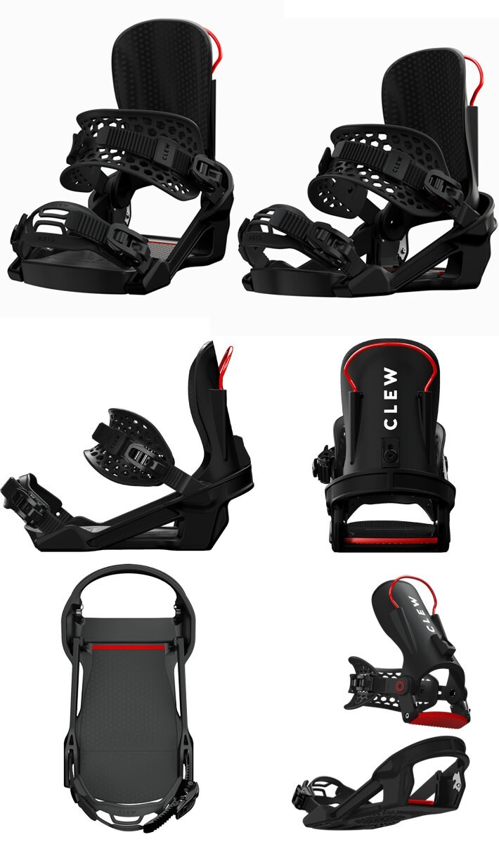 CLEW ビンディング ［21/22/23・freedom1.0］ CLEW Freedom 1.0 2024-2025 step in snowboard bindings Black