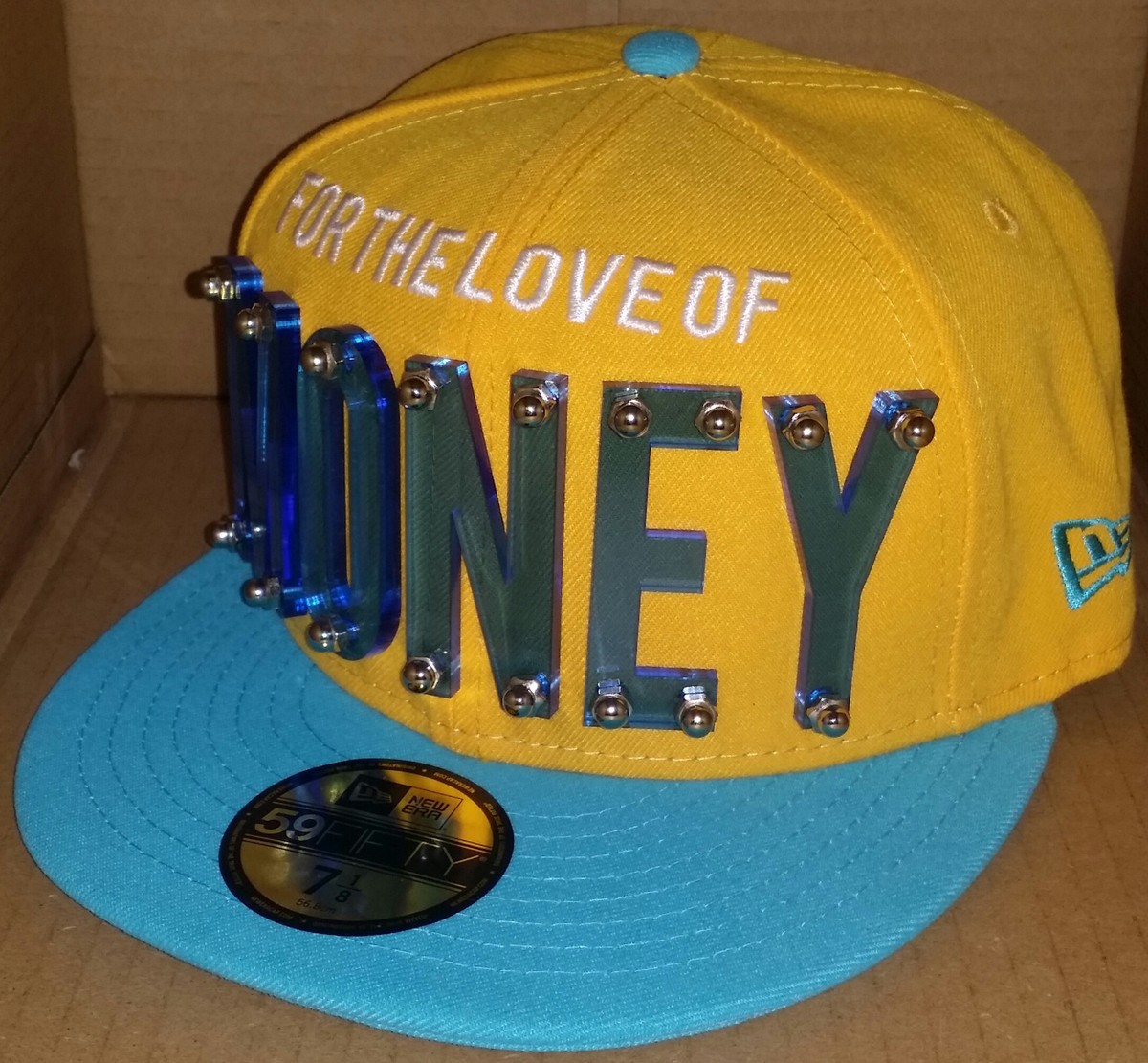 NWT NEW ERA FOR THE LOVE OF MONEY acrylic pop 59FIFTY size 7 1/8