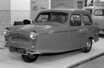 Reliant Regal Motor Show 1960 Car Old Photo 1