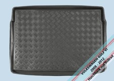 Kofferraumwanne Kofferraummatte PE VW- GOLF VI 2008 - 2012 Hatchback mit Vollrad