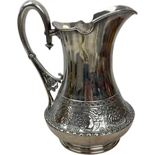 Mermod Jaccard & Co. St. Louis Silverplate Pitcher Late 19th Cen 9-1/2" Bin U51