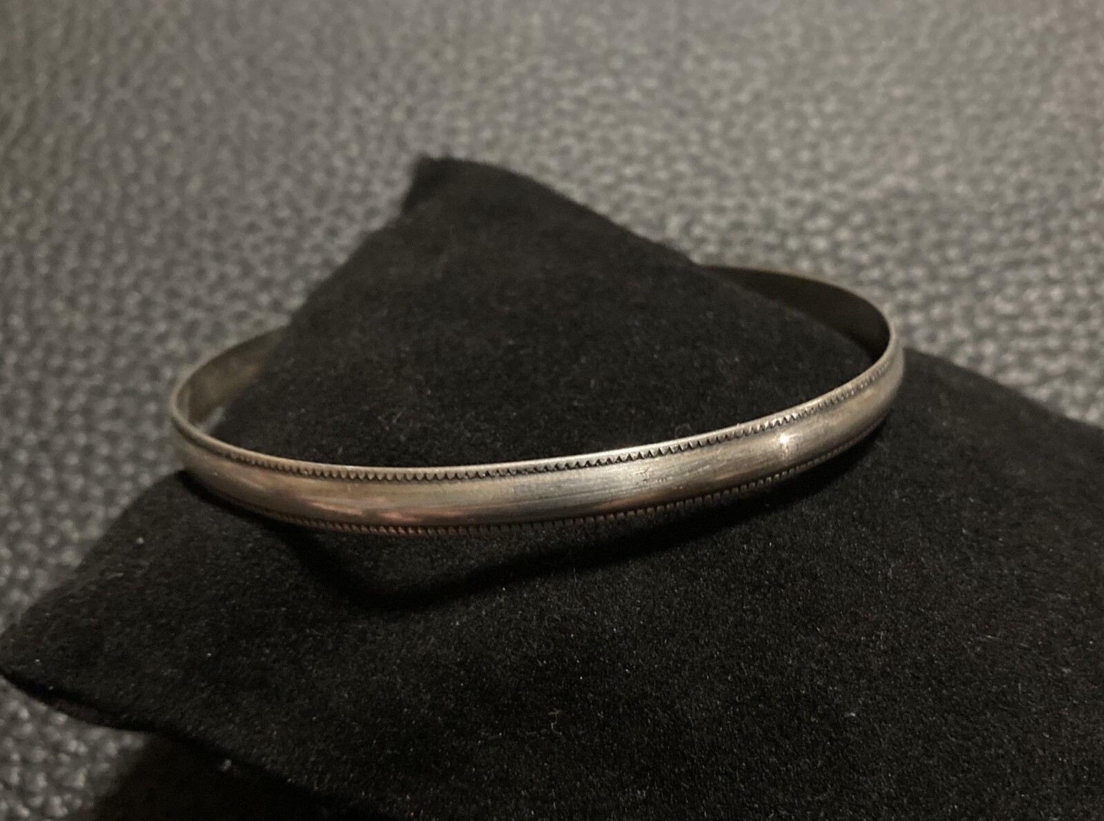 925 Sterling Silver Stackable Dome Bangle Bracele… - image 1