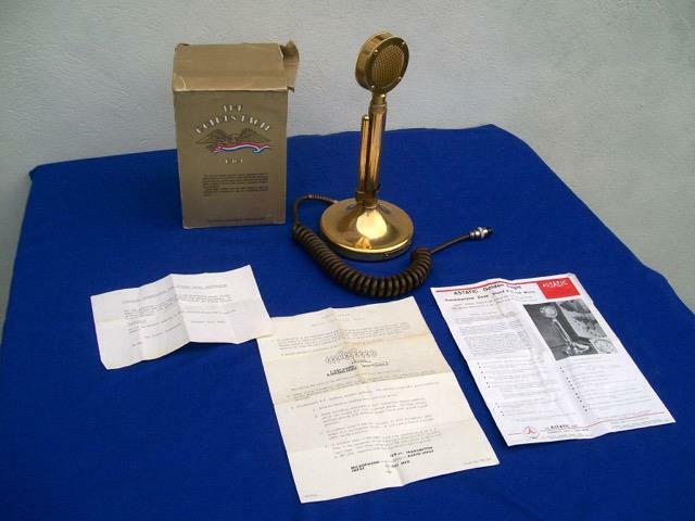 Astatic D104 Golden Eagle Microphone Orig Box With Papers