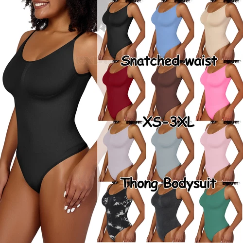 Shapewear Bauchkontrolle Body Tanga formend formend Tank Top geraffte Taille - Bild 1 von 48
