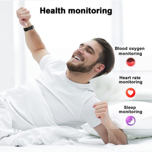 Fitness Tracker Men Women, Smart Bracelet Waterproof Activity Tracker Smartwatch - Picture 6 of 7