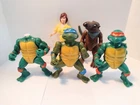 Vintage TMNT Figure Lot of 5 Teenage Mutant Ninja Turtles Damaged ninja turtles