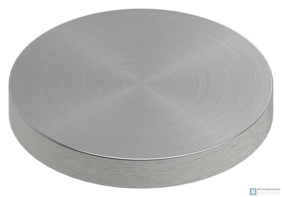 Edelstahl Ronde Ø30x4mm, mit Rundschliff, V2A | STEINBACHER©