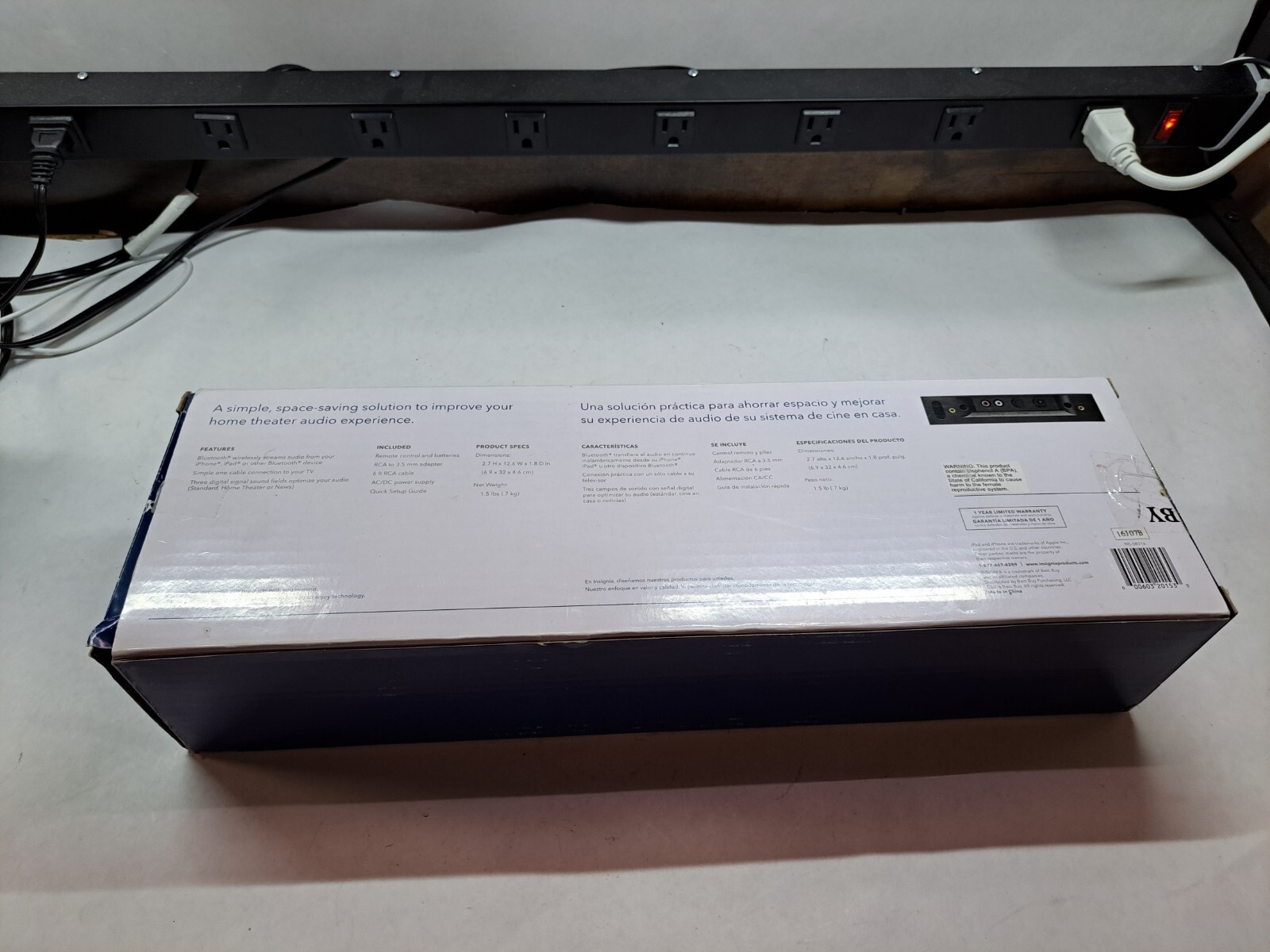 Insignia 2.0 Channel Bluetooth Mini Soundbar with Remote RCA Optical - NS-SB216