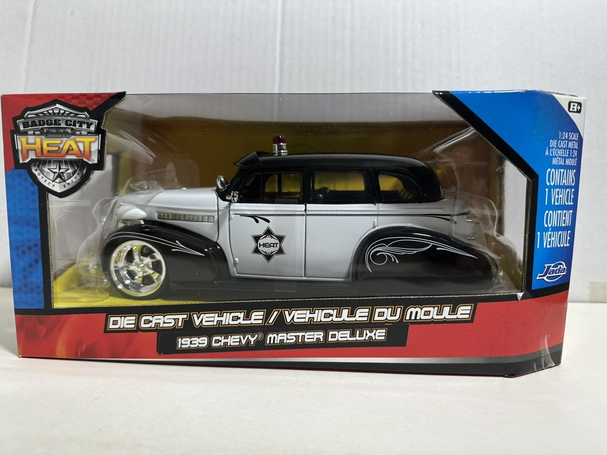 JADA HEAT BADGE CITY 1939 CHEVY MASTER DELUXE 1:24 POLICE
