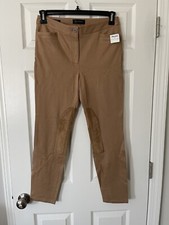 NWT Talbots Skinny Ankle Light Brown Faux Leather Pants Size 4