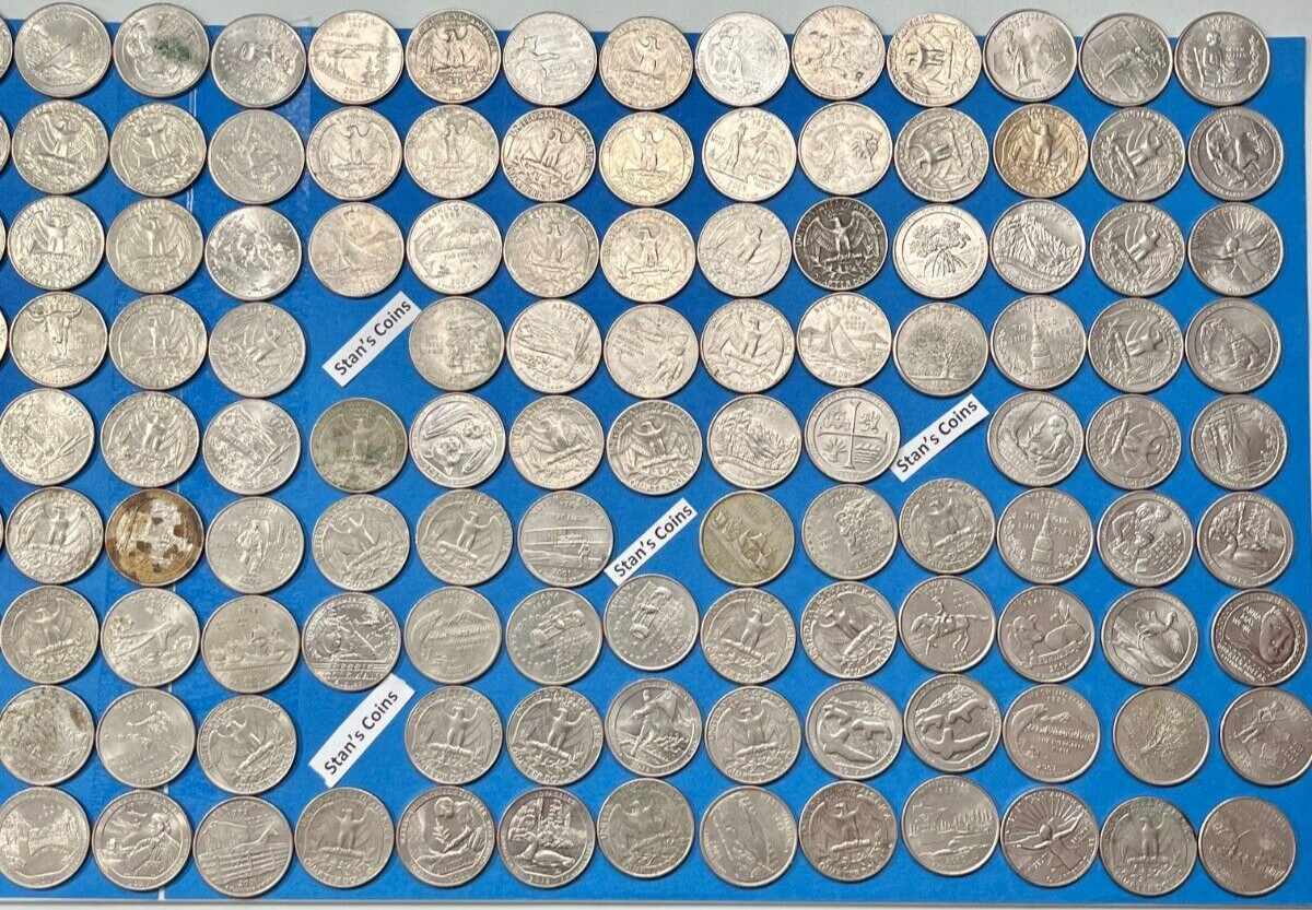 $50 Of Laundry Quarters For Laundry and Vending ~ Dated 1965-2024