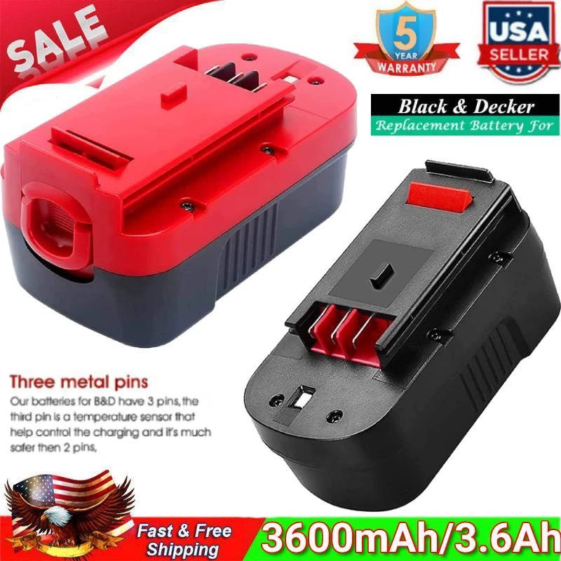 3.0 Ah Battery for Black & Decker HPB18 18V Power Tool HPB18-OPE NiCD