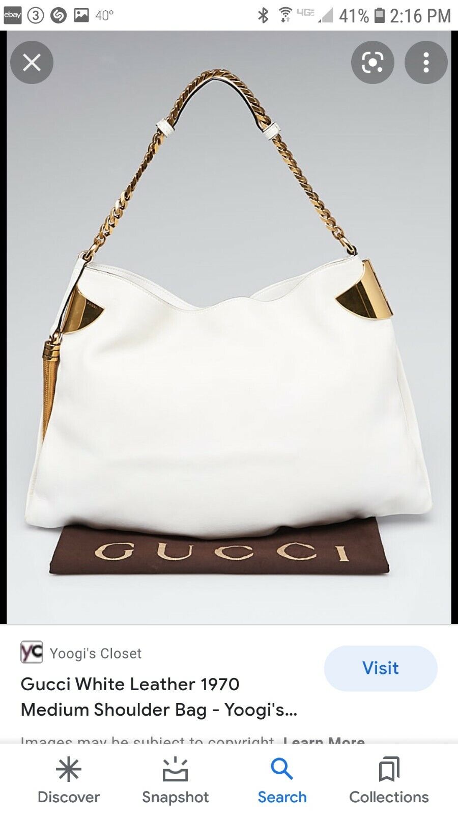 Gucci Authentic Leather Bag RARE! - image 2